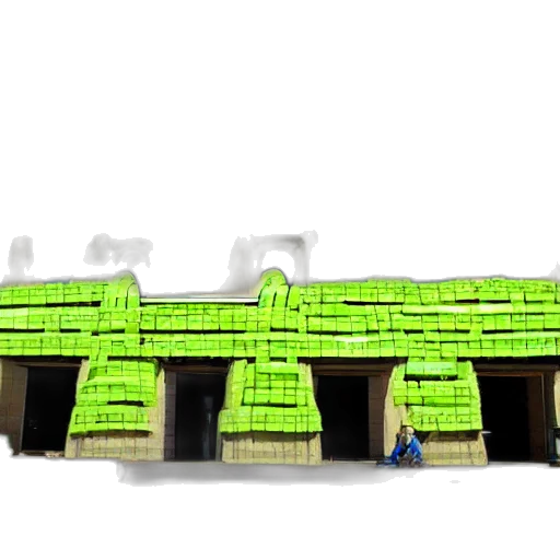 building, furniture, 3d render, concept art transparent PNG cut-out