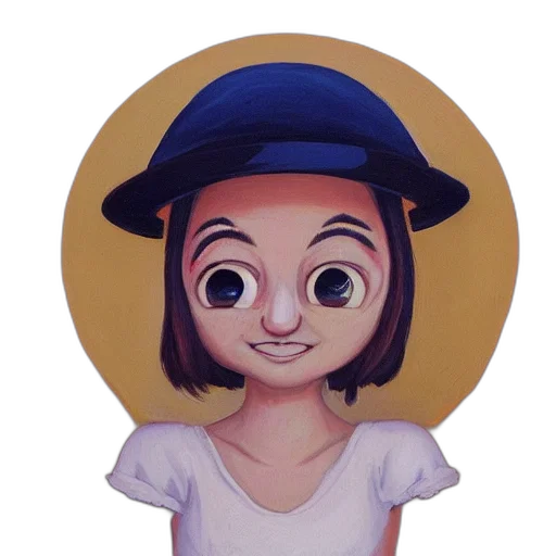 hat, face, staff, robot transparent PNG cut-out