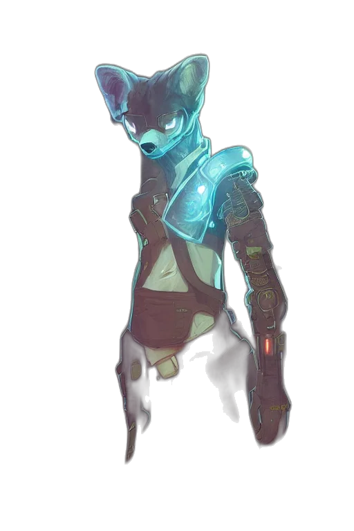 robot, mask, staff, jacket transparent PNG cut-out