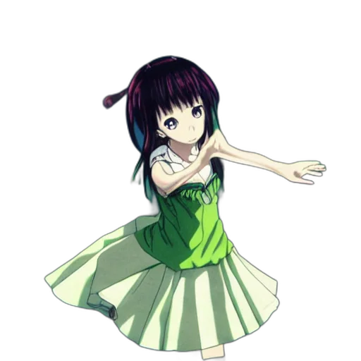 dress, staff, weapon, flower transparent PNG cut-out