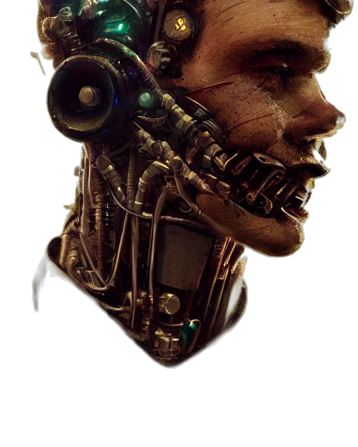 robot, mask, face, creature transparent PNG cut-out