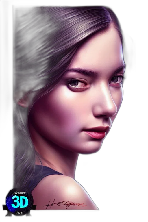 face, photorealistic, fantasy art, concept art transparent PNG cut-out