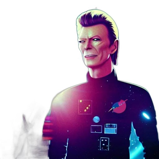 robot, jacket, staff, face transparent PNG cut-out