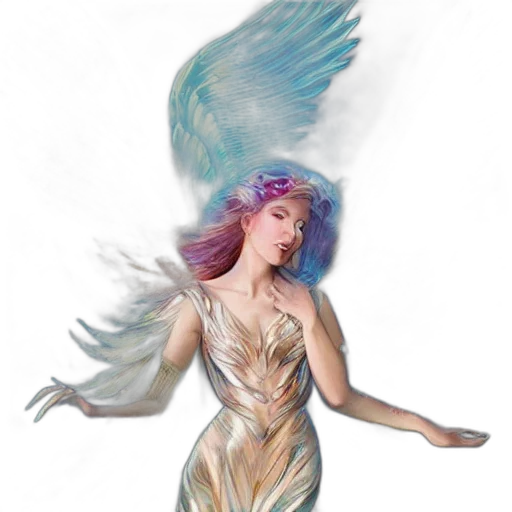 dress, fantasy art, concept art, watercolor transparent PNG cut-out