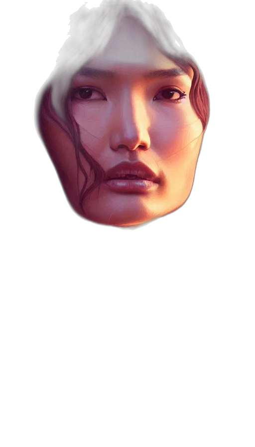 face, mask, jewelry, hat transparent PNG cut-out