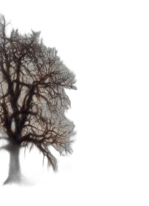tree, hair, crown, face transparent PNG cut-out