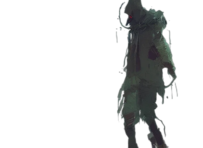 creature, jacket, mask, robot transparent PNG cut-out