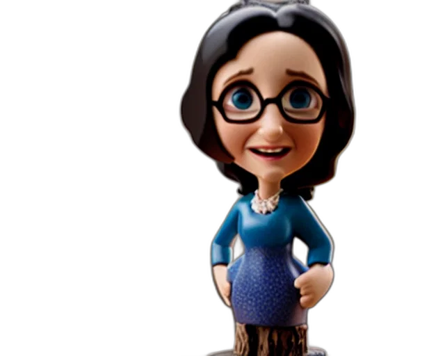 3d render, cartoon, concept art, julia transparent PNG cut-out