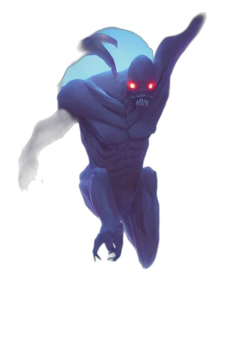 creature, mask, staff, robot transparent PNG cut-out