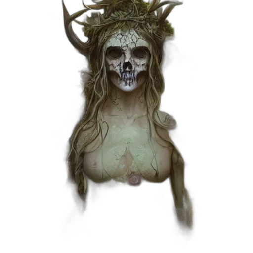 mask, crown, face, creature transparent PNG cut-out