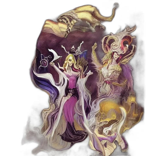 dress, fantasy art, concept art, watercolor transparent PNG cut-out