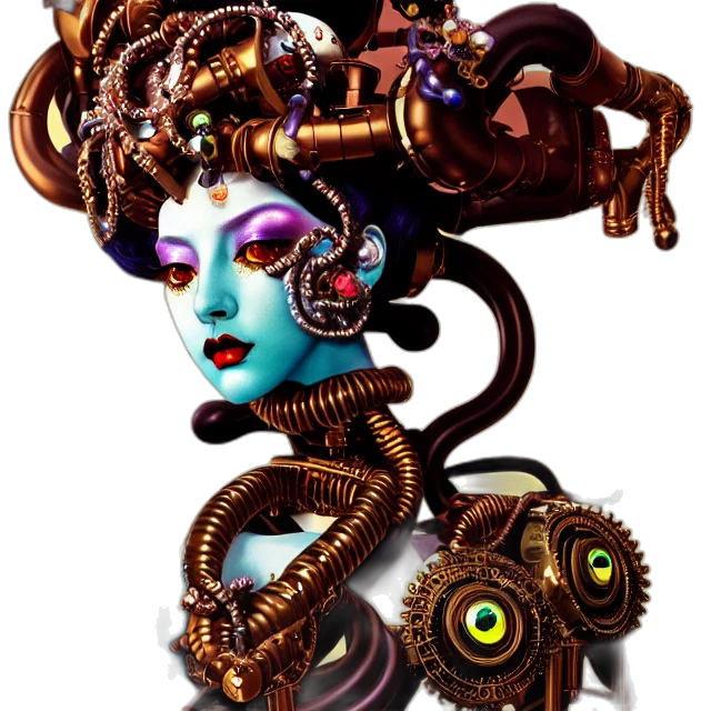 robot, jewelry, mask, crown transparent PNG cut-out