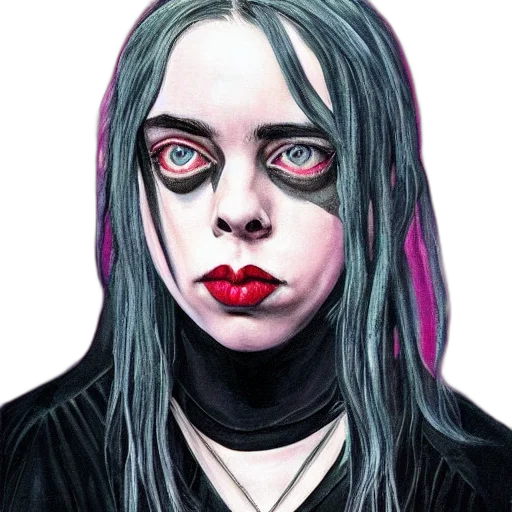 face, creature, mask, hair transparent PNG cut-out