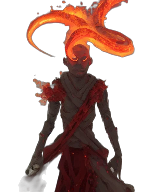 staff, mask, creature, dragon transparent PNG cut-out