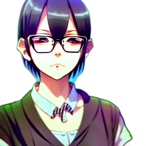 staff, face, anime, cartoon transparent PNG cut-out