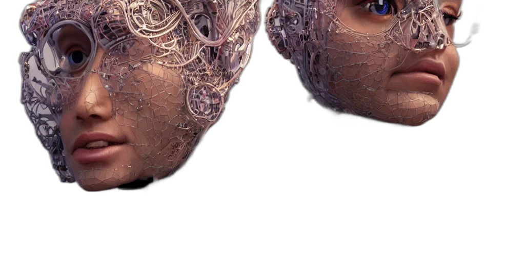 mask, face, hair, crown transparent PNG cut-out