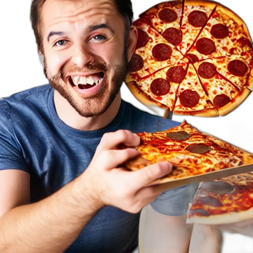 food, face, weapon, 3d render transparent PNG cut-out