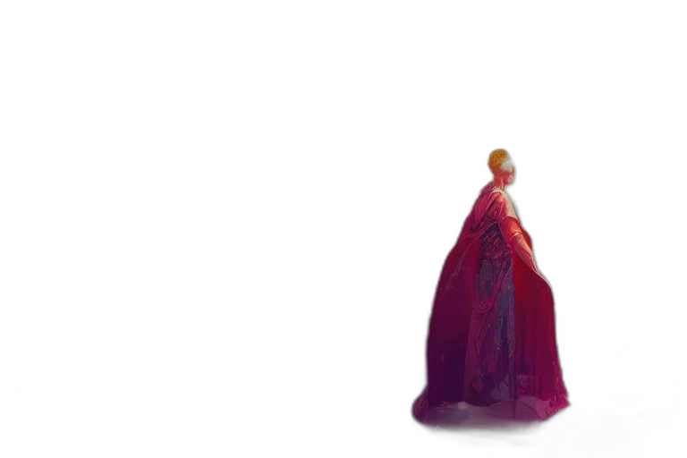 dress, crown, jewelry, staff transparent PNG cut-out