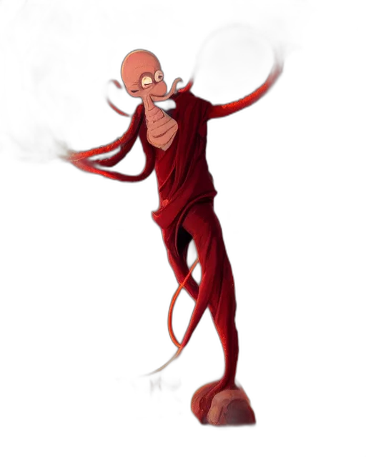 staff, creature, concept art, fantasy art transparent PNG cut-out