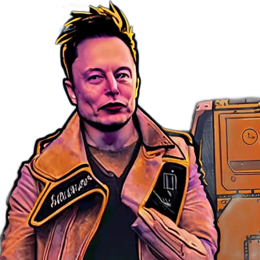 jacket, robot, comic book art, concept art transparent PNG cut-out