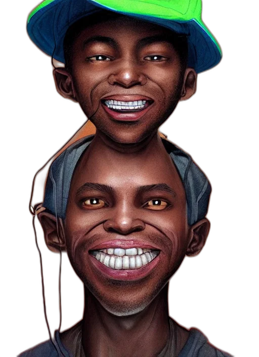 face, hat, cartoon, concept art transparent PNG cut-out