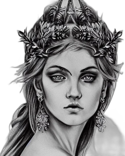 crown, face, jewelry, fantasy art transparent PNG cut-out