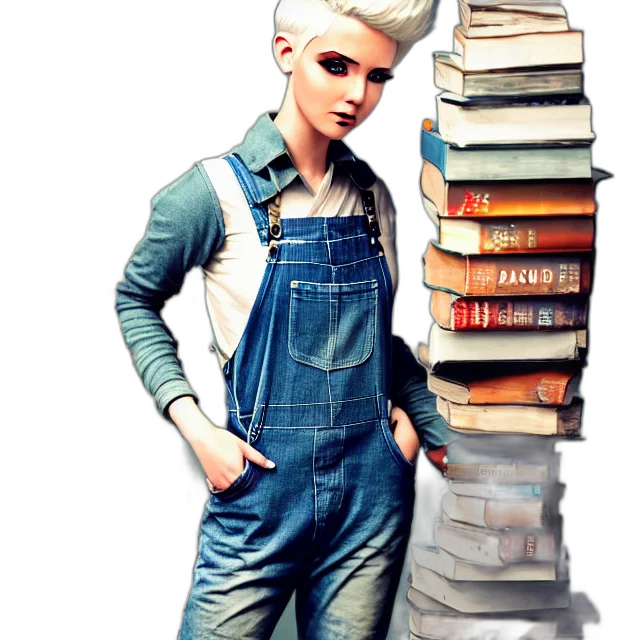 jacket, robot, comic book art, 3d render transparent PNG cut-out