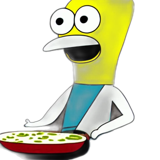 food, robot, face, staff transparent PNG cut-out