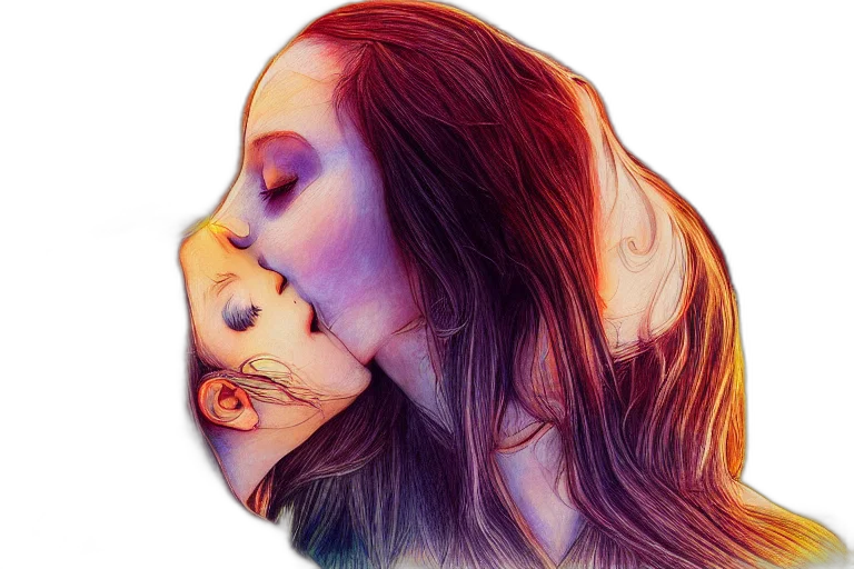 face, mask, watercolor, photorealistic transparent PNG cut-out