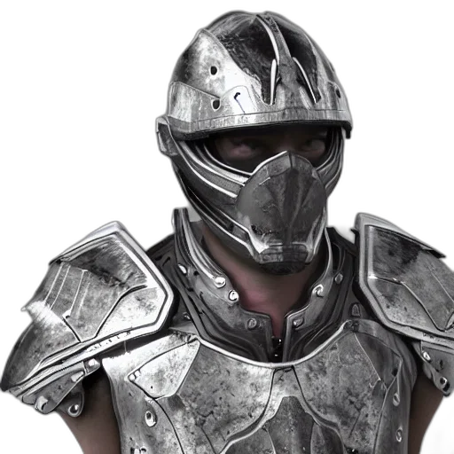 sword, mask, 3d render, fantasy art transparent PNG cut-out