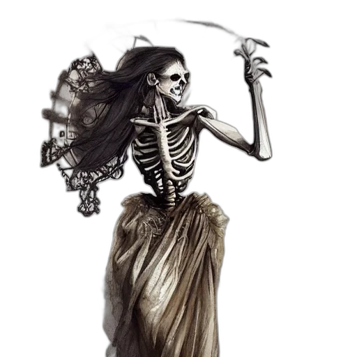 staff, dress, jewelry, creature transparent PNG cut-out