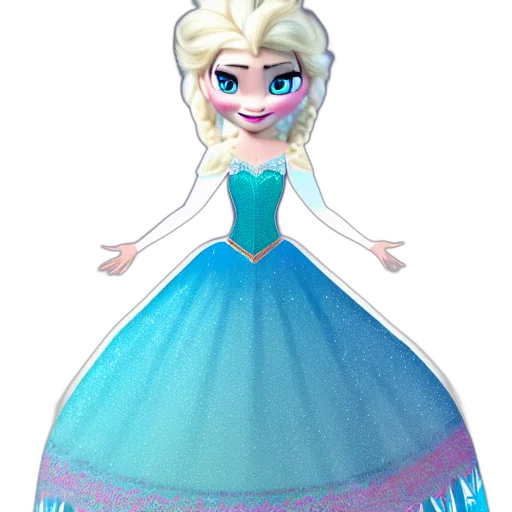 dress, crown, 3d render, concept art transparent PNG cut-out