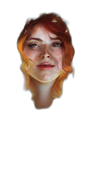 face, mask, crown, hair transparent PNG cut-out