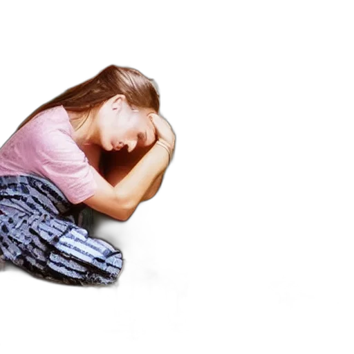 photorealistic, very, sad, user transparent PNG cut-out