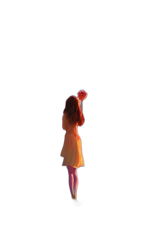 dress, hair, umbrella, creature transparent PNG cut-out