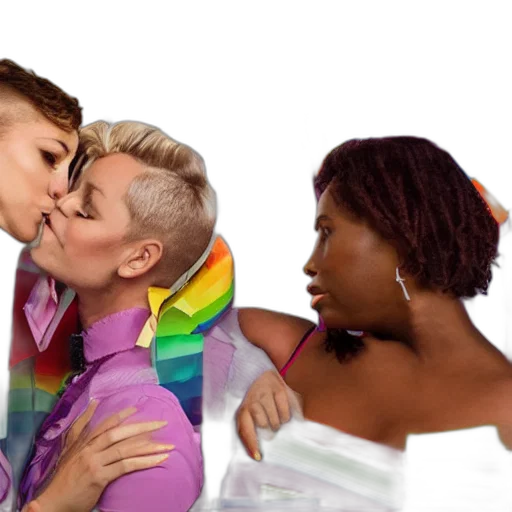 colorful, queer, line, still transparent PNG cut-out