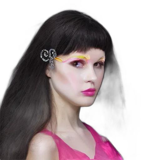 hair, face, photorealistic, fantasy art transparent PNG cut-out
