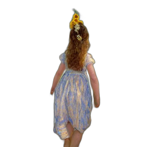 dress, staff, creature, crown transparent PNG cut-out