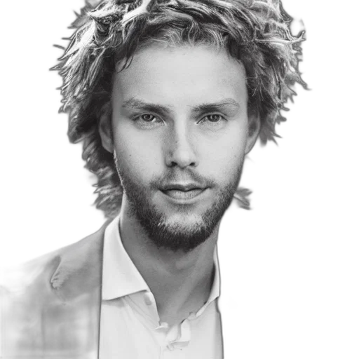 hair, face, staff, jacket transparent PNG cut-out