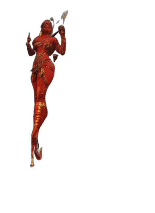 staff, dress, weapon, creature transparent PNG cut-out