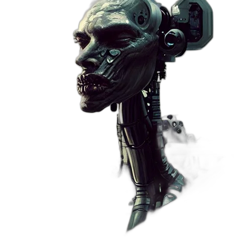 robot, mask, face, creature transparent PNG cut-out
