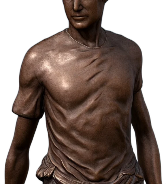 face, staff, 3d render, photorealistic transparent PNG cut-out