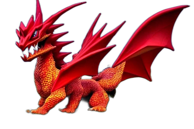 dragon, animal, creature, 3d render transparent PNG cut-out