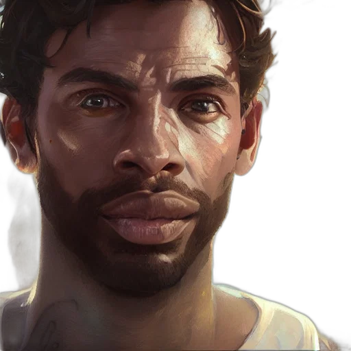face, concept art, photorealistic, fantasy art transparent PNG cut-out