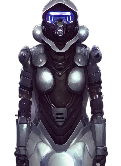 robot, concept art, cyberpunk, fantasy art transparent PNG cut-out