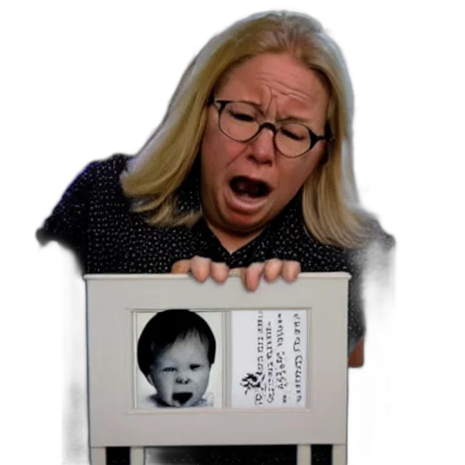 face, baby, looks, like transparent PNG cut-out