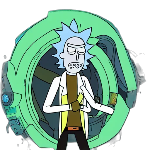 jacket, staff, creature, mask transparent PNG cut-out