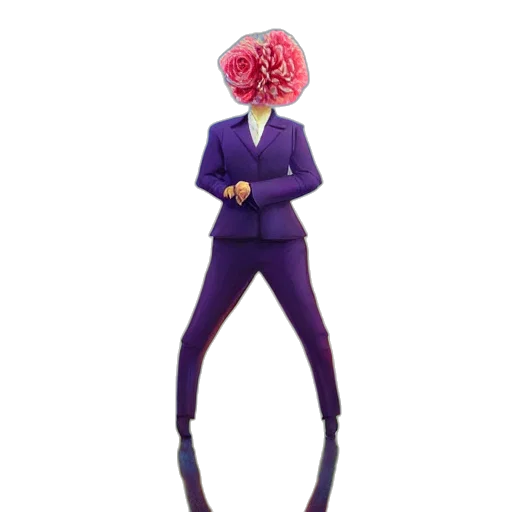 jacket, creature, mask, staff transparent PNG cut-out