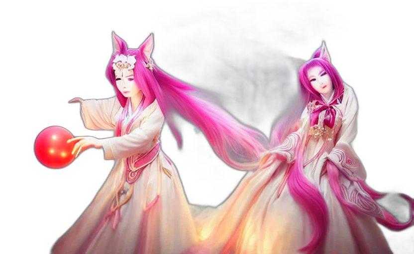 fantasy art, concept art, anime, 3d render transparent PNG cut-out