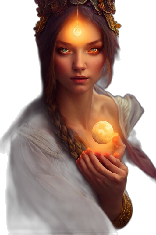 jewelry, face, staff, fantasy art transparent PNG cut-out